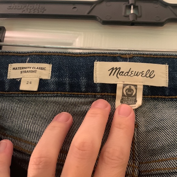 Madewell Classic Straight Jean, Washed Denim, Size 24 - Picture 2 of 8